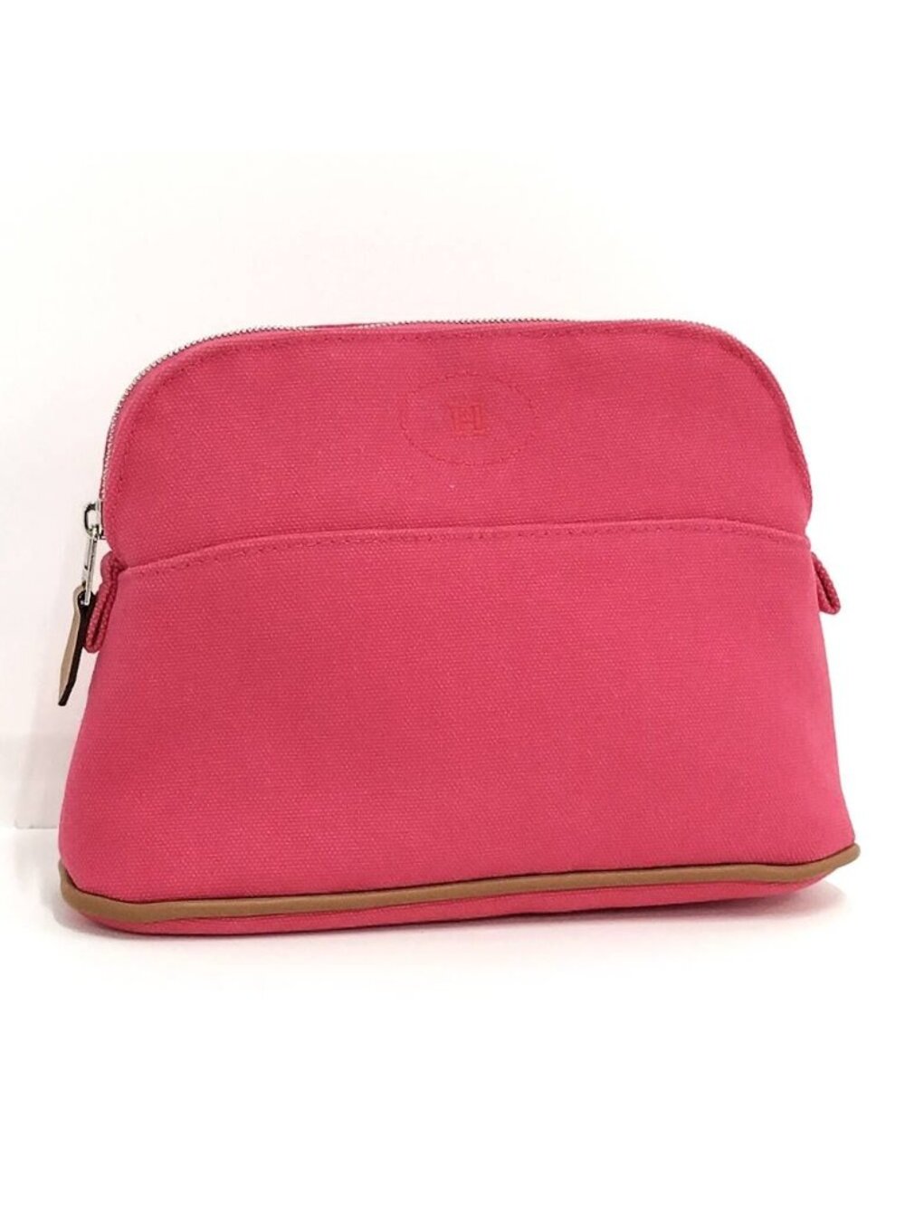 Hermes Bolide Pouch 20 Mini Canvas Pink